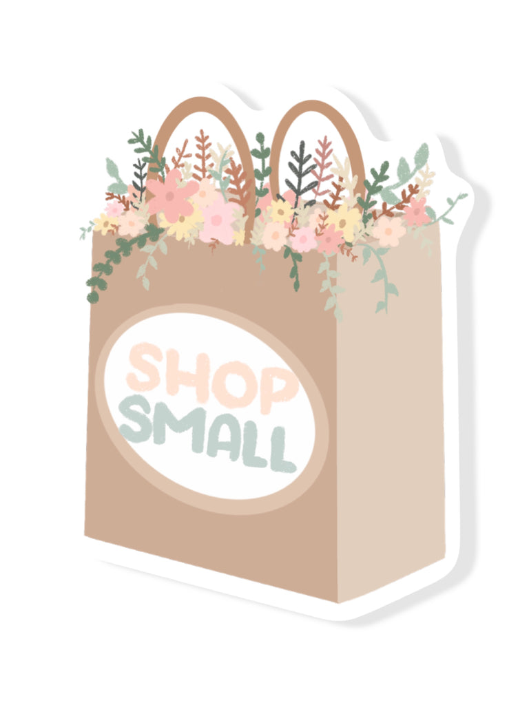 Shop Small 3” Sticker